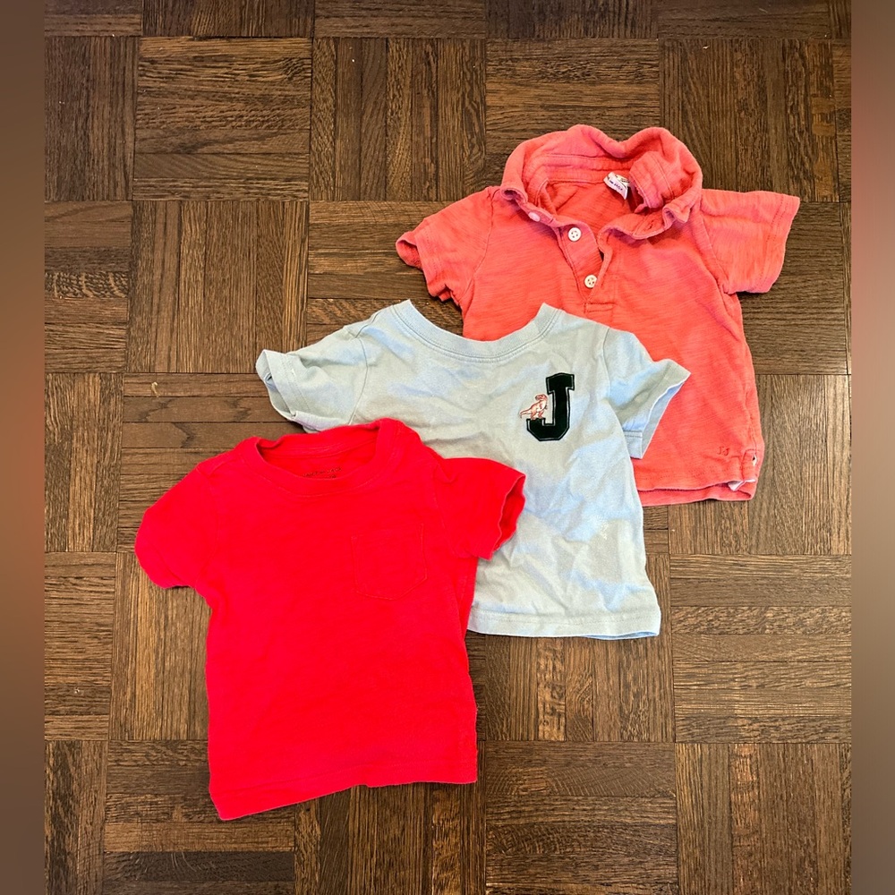 Janie and Jack Red and Blue Shirts